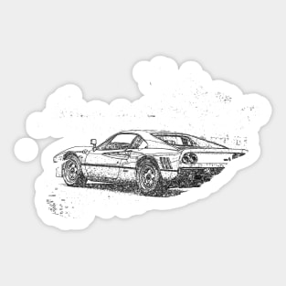 288 GTO Art Splash Wireframe Print Sticker